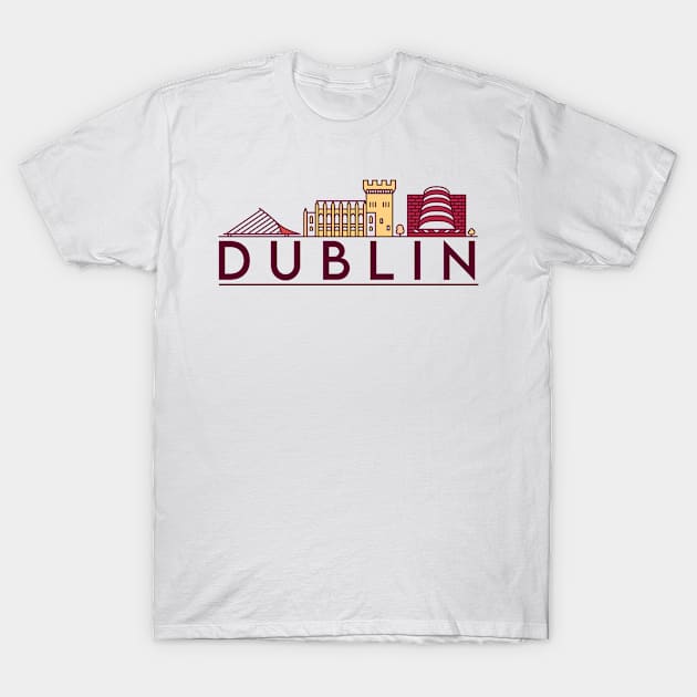 Dublin cityscape T-Shirt by SerenityByAlex